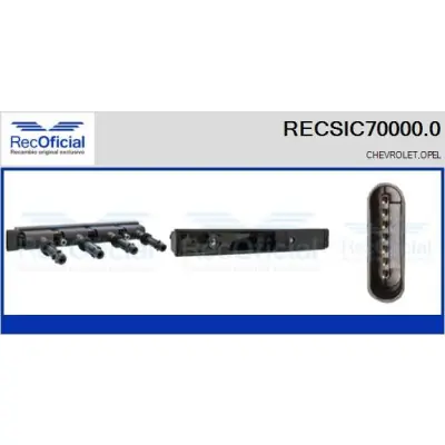 Disponible Ahora Bobina de encendido RECOFICIAL RECSIC70000.0 RECOFICIAL RECSIC70000.0